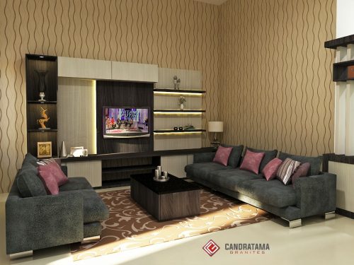 rak tv custom ruang keluarga