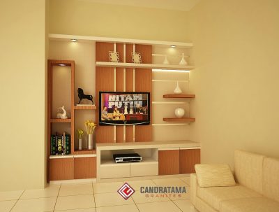 backdrop rak meja tv