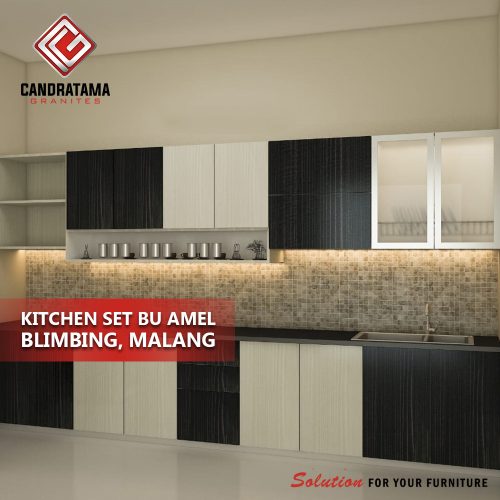 kitchen set minimalis straight