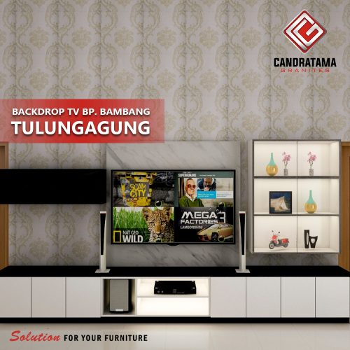 jasa interior backdrop tv
