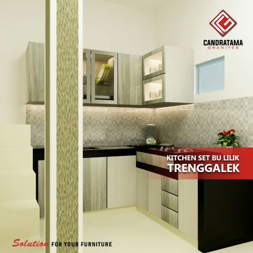 kitchen set bawah tangga minimalis