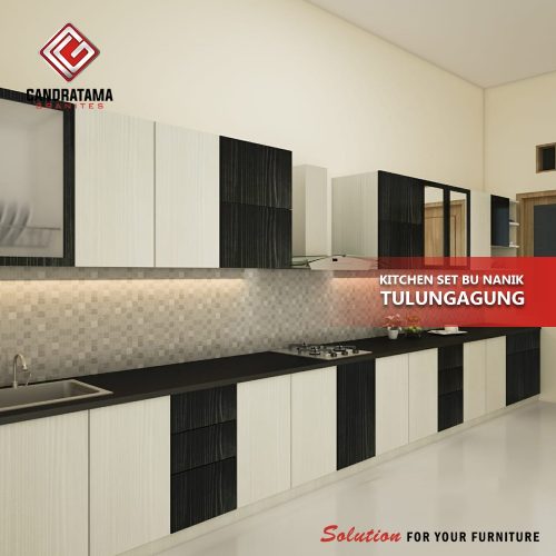 kitchen set hitam putih