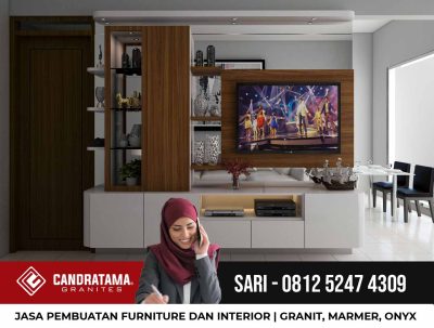 jasa pembuatan backdrop tv kediri