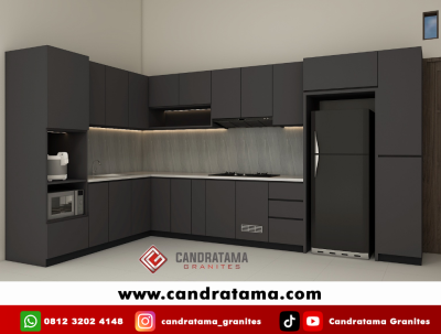 jasa pembuatan kitchen set kediri letter l